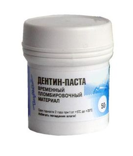 Изображение товара «Материал для временных пломб Дентин Паста детская (вишня) фл. 50г N1»
