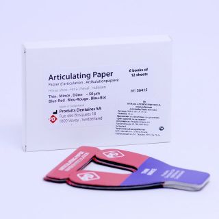 Изображение товара «Бумага артикуляционная красн/синяя 50мкм подкова (36415) шт. N72»