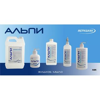 Изображение товара «Мыло жид "Альпи+" с антимикроб. эф. без дозатора фл. 1л N1»