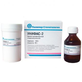 Изображение товара «Унифас - 2 цинкфосфатный цемент (пор.100гр+жид.60гр) шт. N1»