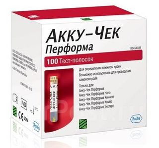 Изображение товара «Тест-полоски Акку-чек Перформа (д/глюком) уп. N100»