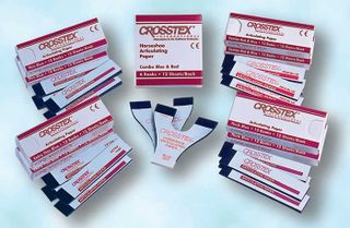 Изображение товара «Бумага артикуляционная Crosstex красн/синяя 71мкм  N144»