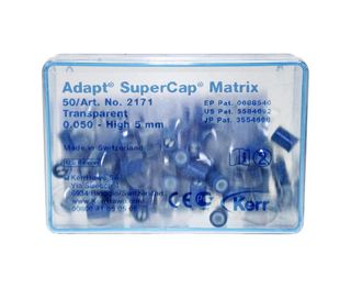 Изображение товара «Матрицы Керр (2171) adapt super cap с катушк синей прозрач 0.05мм x5,0мм уп N50»