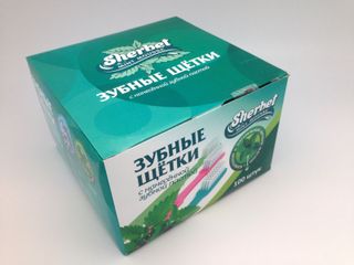 Изображение товара «Зуб/щетки с нанесенной зубной пастой "Sherbet", уп 100 шт. N1»