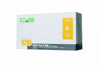 Изображение товара «Перчатки латек S EL1 текстур неопуд н/стер Single "C+S" ЖЕЛТЫЕ пара. (1102) N50»