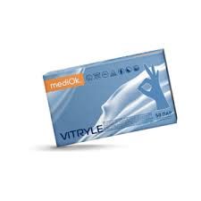 Изображение товара «Перчатки винил S ГОЛУБЫЕ MediOk VINYL(VITRYLE) глад н/стер неопудр пара. N50»