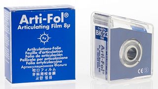 Изображение товара «Бумага артикуляционная ВК-23 (фольга) ролик 8мкм (20м*22 мм) синяя шт. N1»