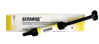 Изображение товара «Паста Белаиод д/обработки инфец каналов зубов и полости рта шприц. 3мл N1»