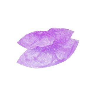 Изображение товара «Бахилы одноразов ПРОЧНЫЕ 36 мкм (3.5 гр, 400X140мм) фиолетовые пара уп. N100»