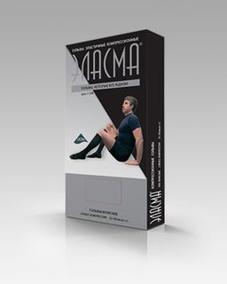 Изображение товара «Гольфы компрес эласт Эласма 2кл компр С-506 черные размер №4 пара N1»