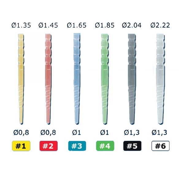 Штифты стеклов кварц MACRO-LOCK POST ILLUSION X-RO d2 1,47мм, 4590312B уп. N10